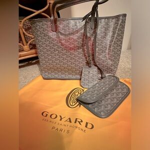 Anjou monogram tote | new | grey